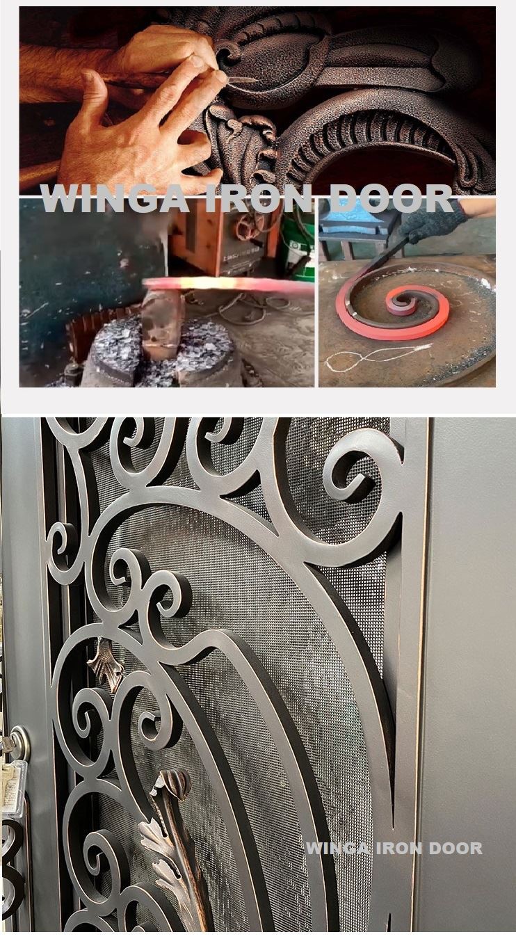 Double iron door Double iron door