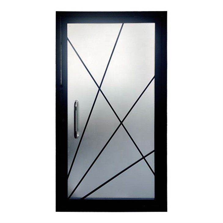 With Window Wrought Iron Front Doors